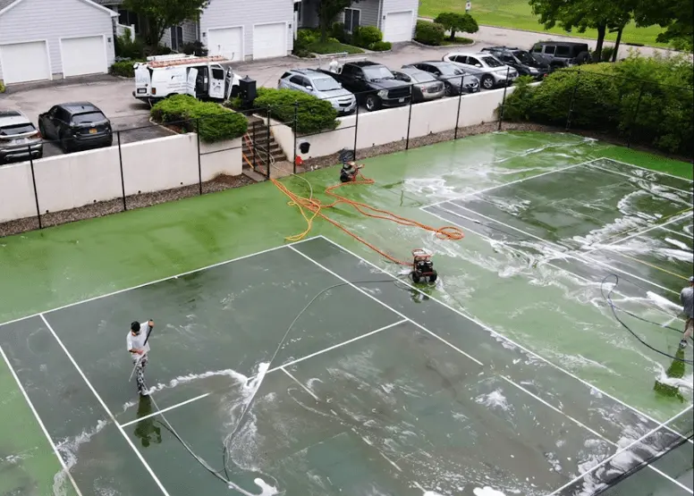 Lyndhurst Power Washing professional cleaning outdoor surfaces at Lyndhurst property